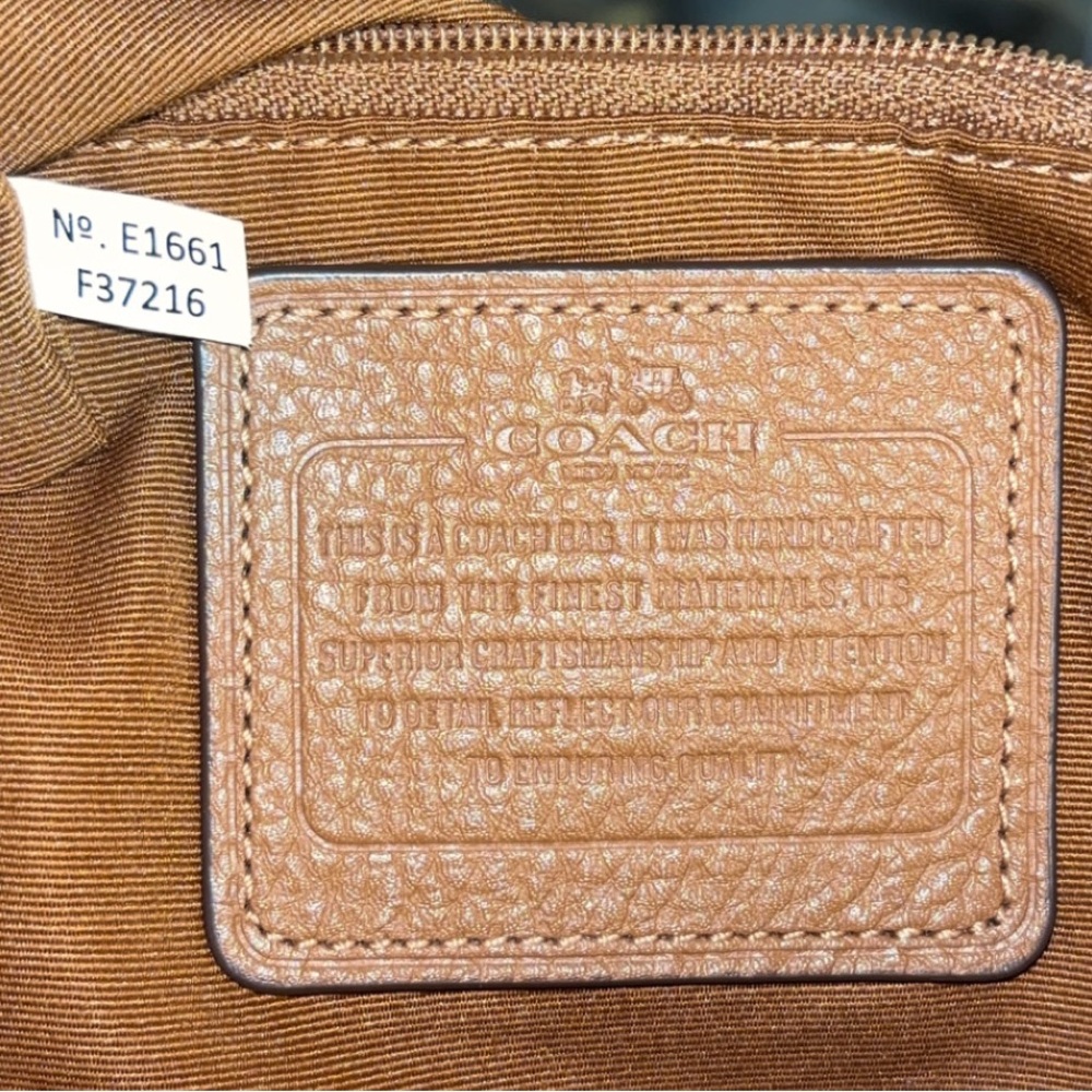 Coach Ava Tote Saddle Brown pebbled leather EUC - Picture 14 of 15